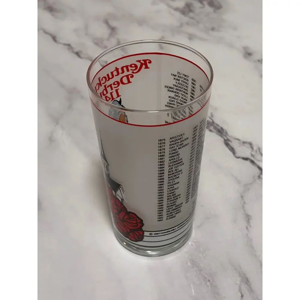 1988 Kentucky Derby Official 114 Churchill Downs Vintage Julep Glass Louisville